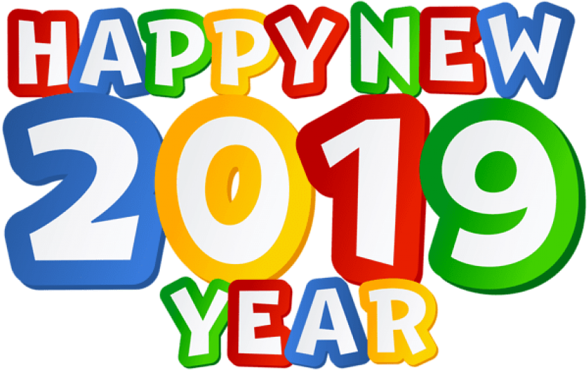 Free Png 2019 Happy New Year Png - Happy New Year 2019 Png (850x540), Png Download