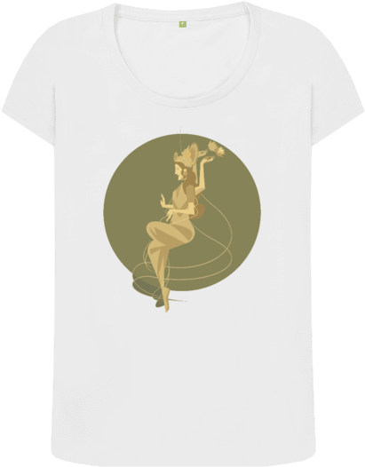 Goddess Lakshmi - T-shirt - T-shirt (640x674), Png Download