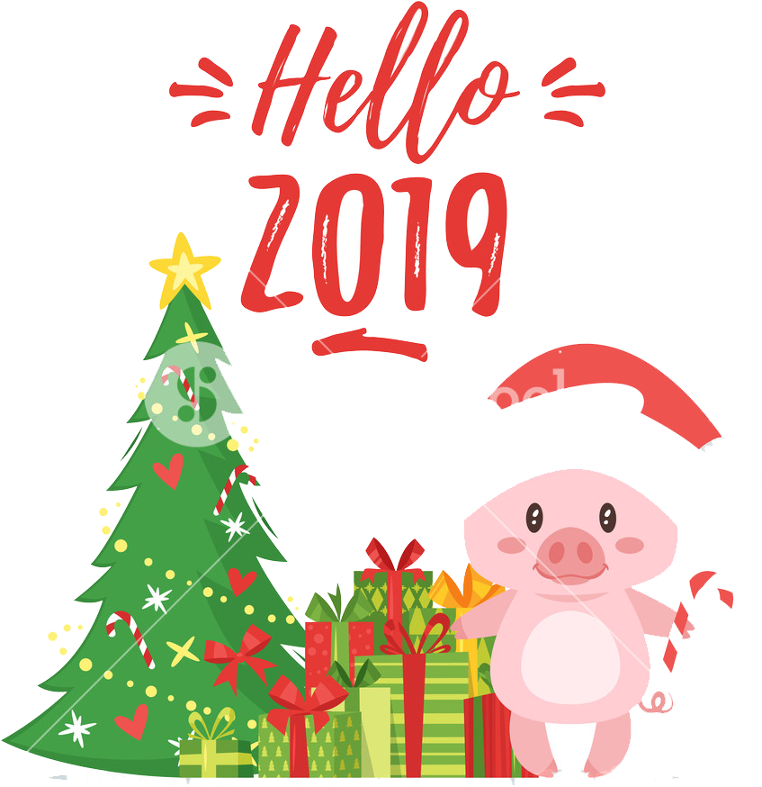 Happy New Year Png Image - New Year Greeting Cards 2019 (1000x1000), Png Download