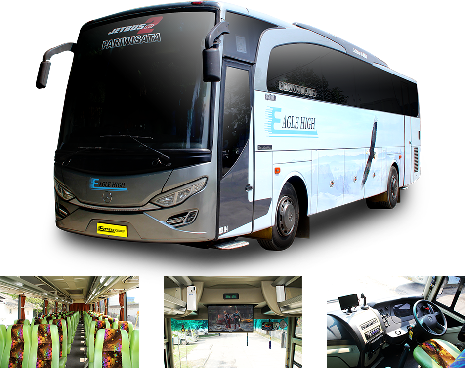 Eagle High - Big Bus - Eagle High Bus Pariwisata (1000x800), Png Download