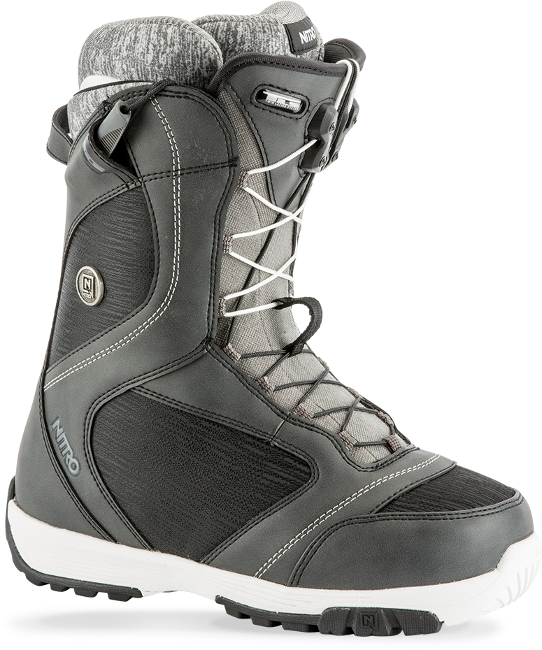 Monarch Tls Black - Nitro Monarch Tls Snowboard Boot (1000x1000), Png Download