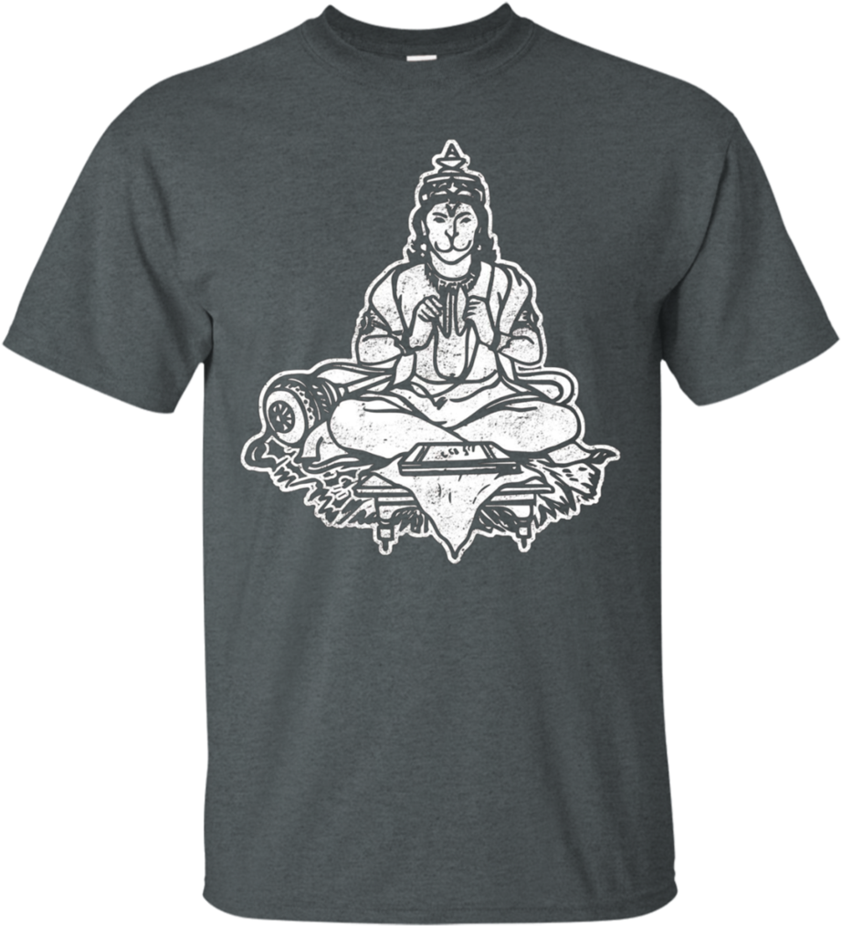 Lord Hanuman The Monkey God Yoga Hindu Sri Rama Apparel - Indian Religion (1024x1024), Png Download