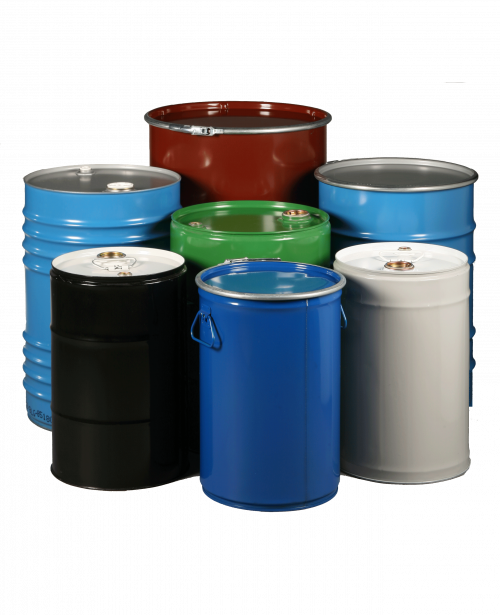 Steel Drums Containers Small - Plastic (500x615), Png Download