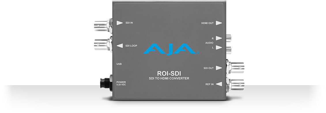 Aja's Roi Sdi Scan Converter Allows Exceptionally High - Aja Hi5 12g (1140x465), Png Download