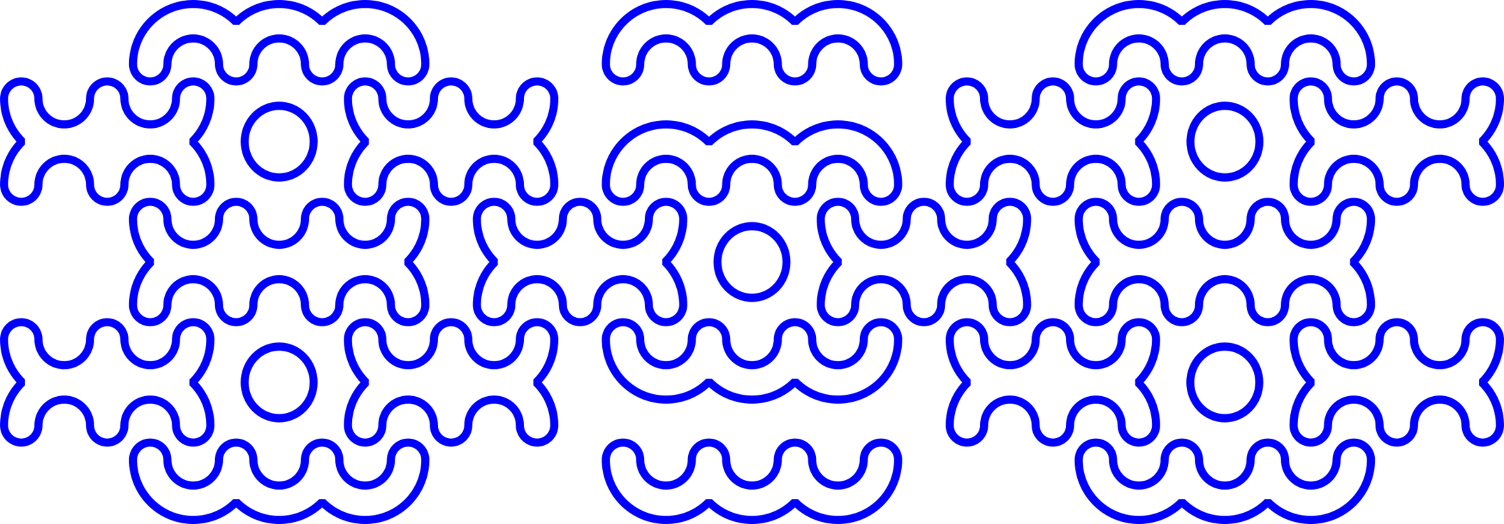 Drawing Line Curve Decorative Arts (2153x750), Png Download