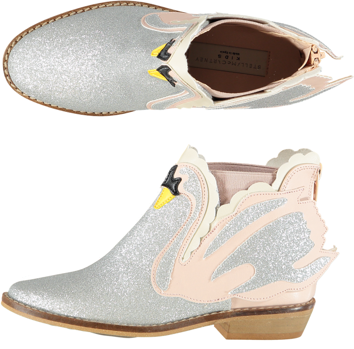 Stella Mccartney Kids Lily Swan Boots - Stella Mccartney Swan Boots (960x720), Png Download