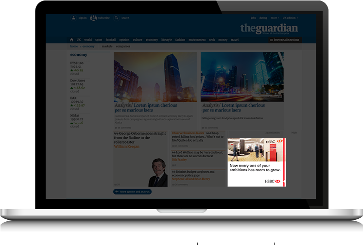 Laptop Hsbc Web - Website (800x546), Png Download