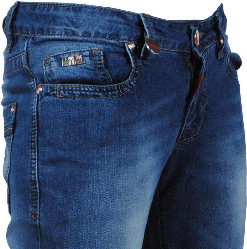 Montenelli - Men's Jeans - 5024 - Blue - Moda Italia - Pocket (825x825), Png Download