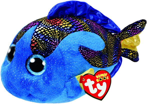Ty Beanie Boo Aqua The Fish - Ty Fish (600x600), Png Download