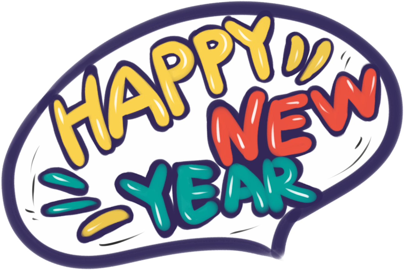 Color Cartoon Language Bubble Sticker Png And Psd - Calligraphy (2000x2000), Png Download