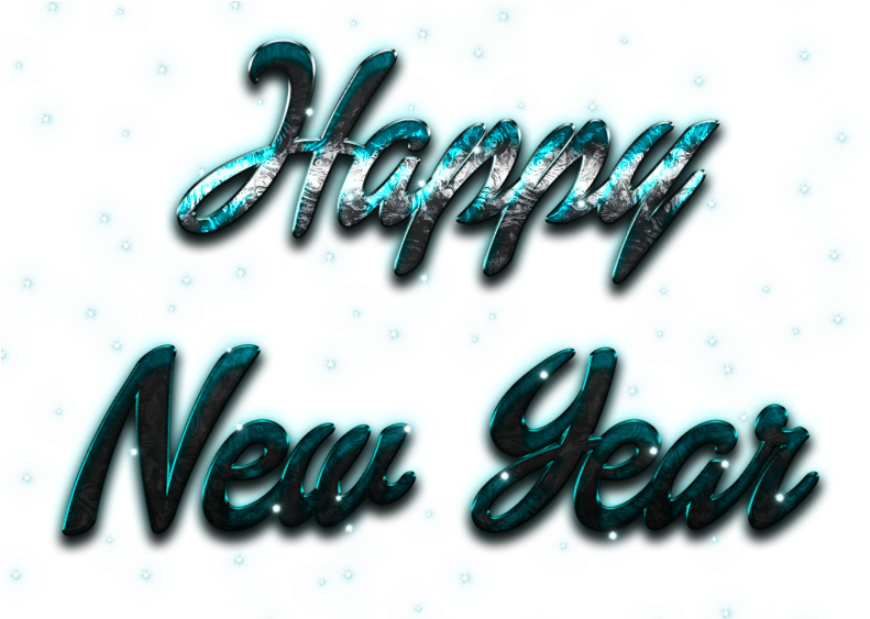 Happy New Year Letter Png Image - Calligraphy (800x562), Png Download