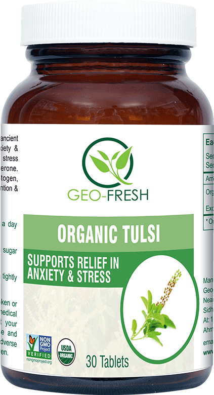 Organic Tulsi Tablet - Geo Fresh Organic (1000x1000), Png Download
