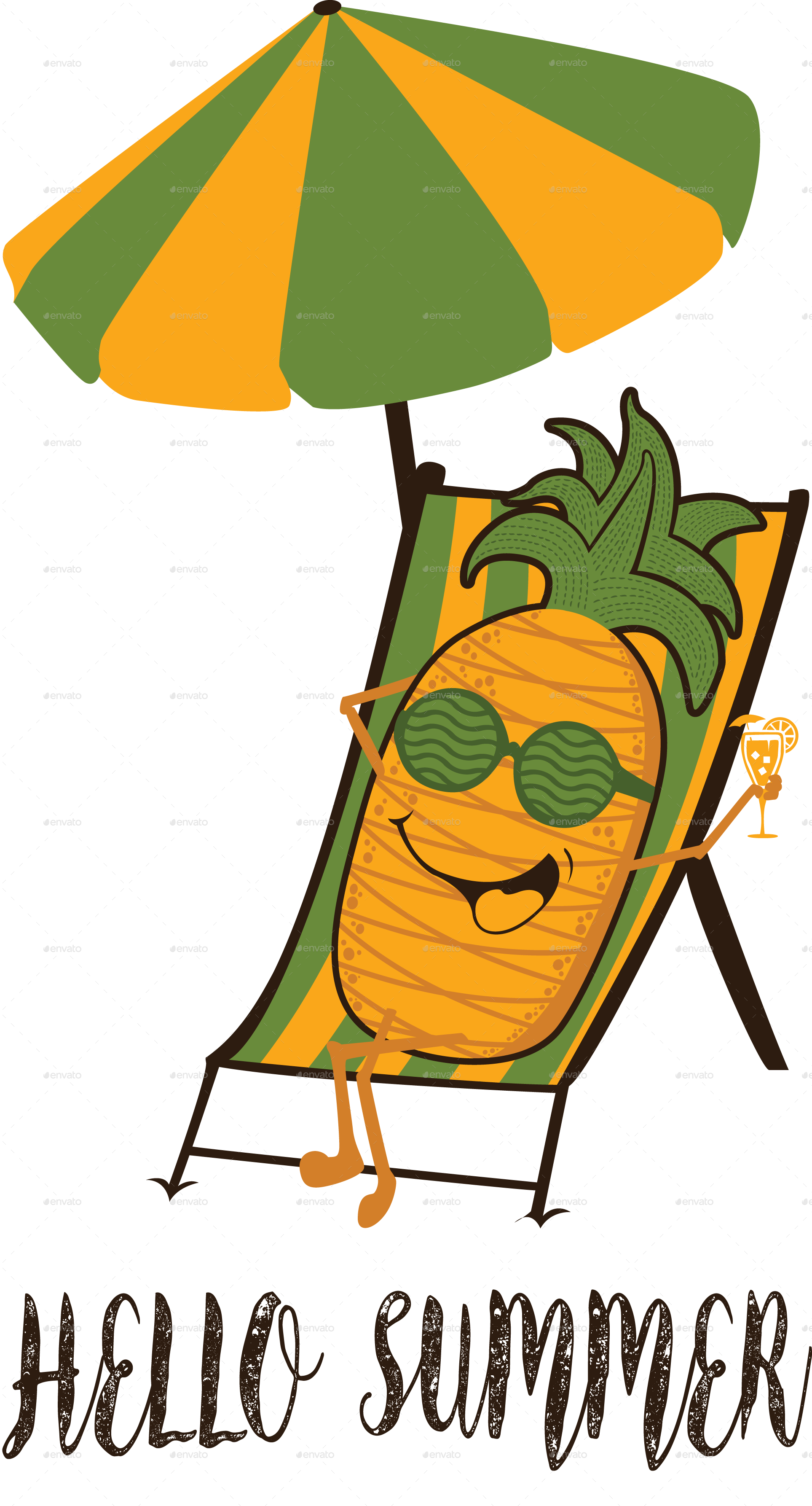 Thumbnail/hello Summer Second Design - Illustration (1927x3572), Png Download