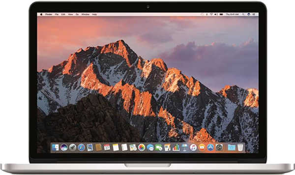 Apple - Apple 13.3 Macbook Pro Mid 2017 Silver (600x600), Png Download