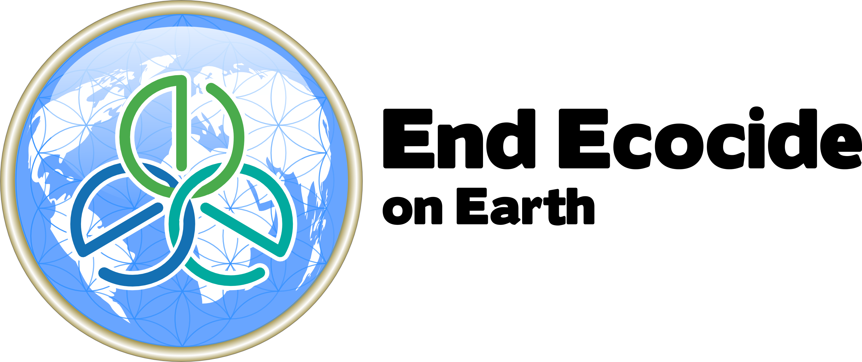 Logo Globe Text - Circle (2861x1204), Png Download