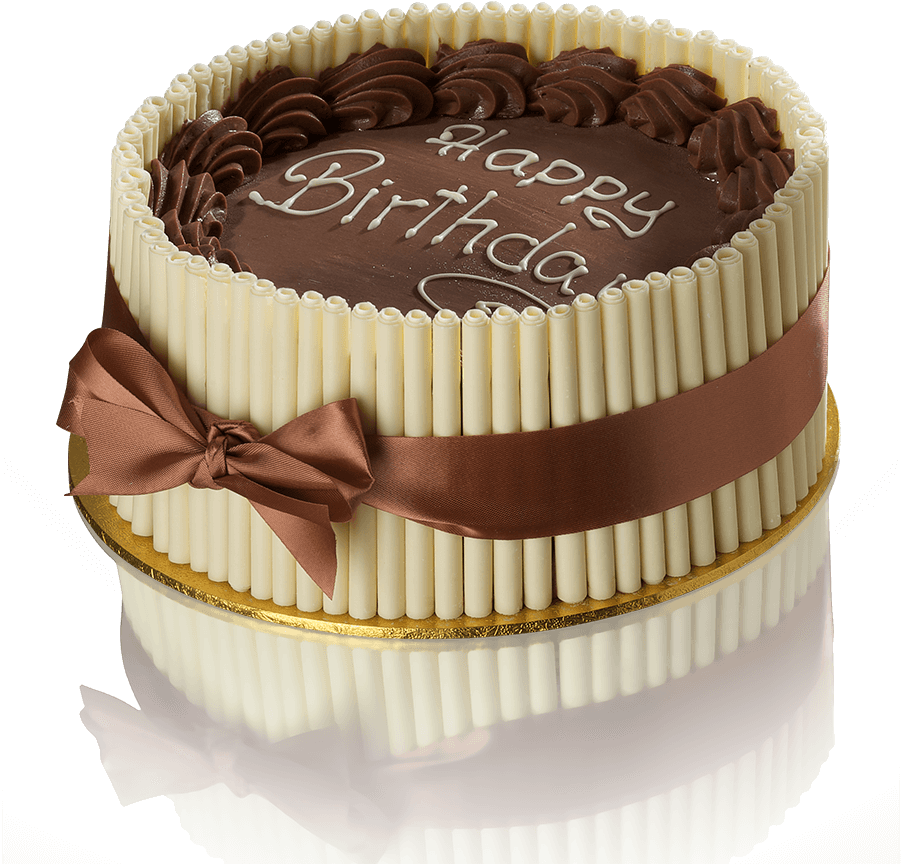 Order Online Fresh Handmade Celebration Cakes, Hand-crafted - Patisserie Valerie White Chocolate Cigarette Cake (900x900), Png Download