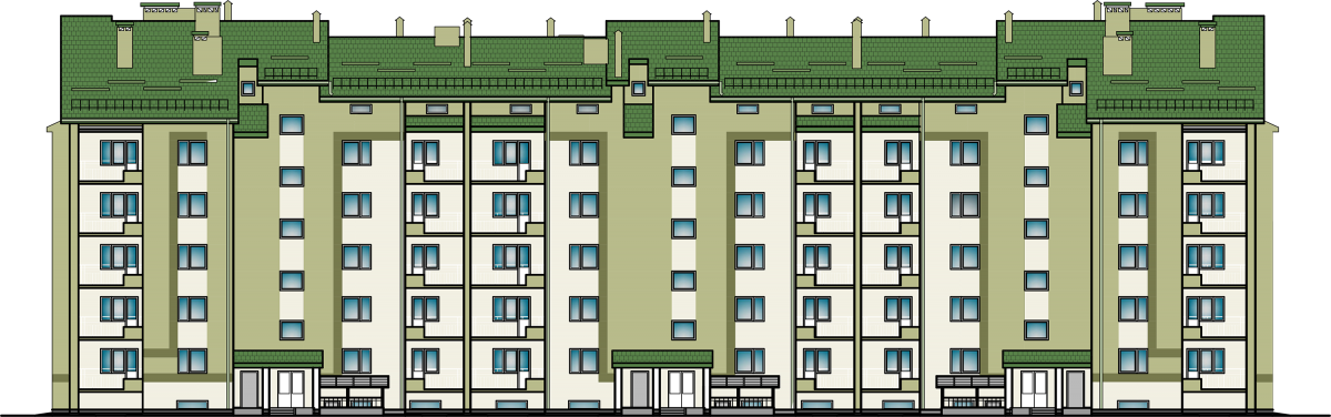 Building Png - Apartment (1200x376), Png Download