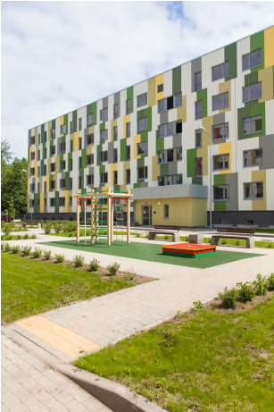 Residential Buildings With Social Apartments In Imanta - Penthouse Apartment (900x460), Png Download