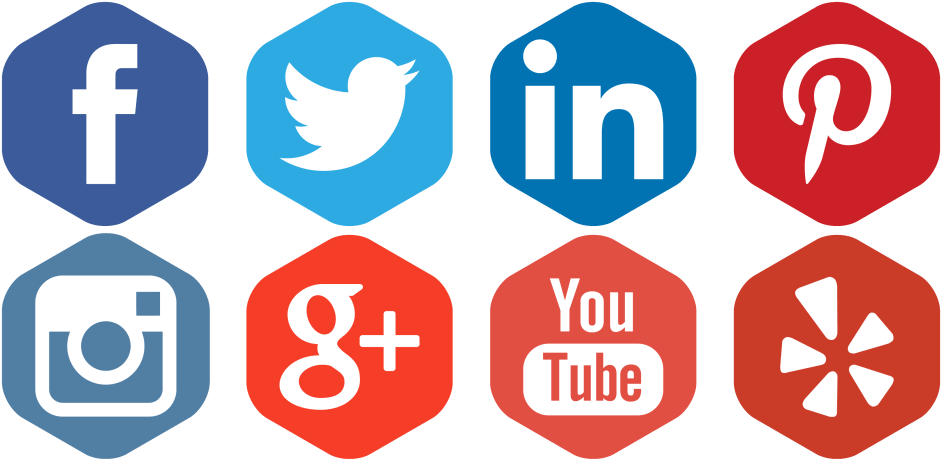 09 Jan Start The New Year With A Marketing Plan - Social Media Icons Pink Png (1000x481), Png Download
