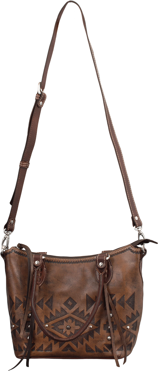 American West Mystic Shadow Convertible Zip Top Tote - Shoulder Bag (870x1280), Png Download