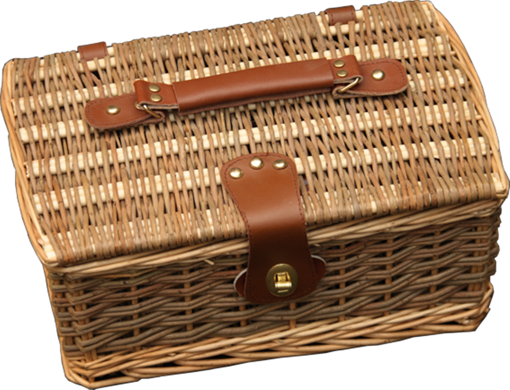 33cm Double Steamed Green Willow Empty Picnic Basket (1000x765), Png Download