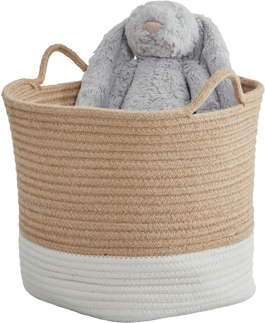 Rope Storage Basket, Ivory & Natural Home > Storage - Rope Storage Basket (1440x1440), Png Download