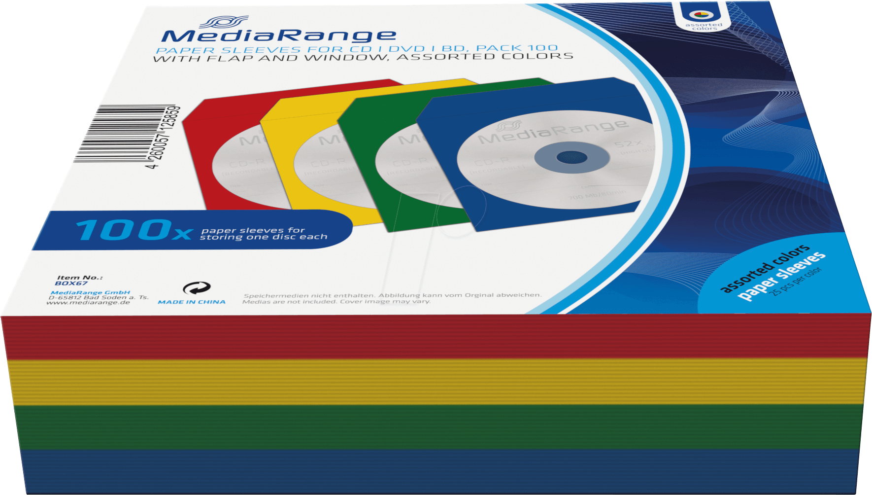 Cd/dvd Paper Sleeves, 100x, Colour Frei - Papieren Cd Hoesjes (1832x1064), Png Download