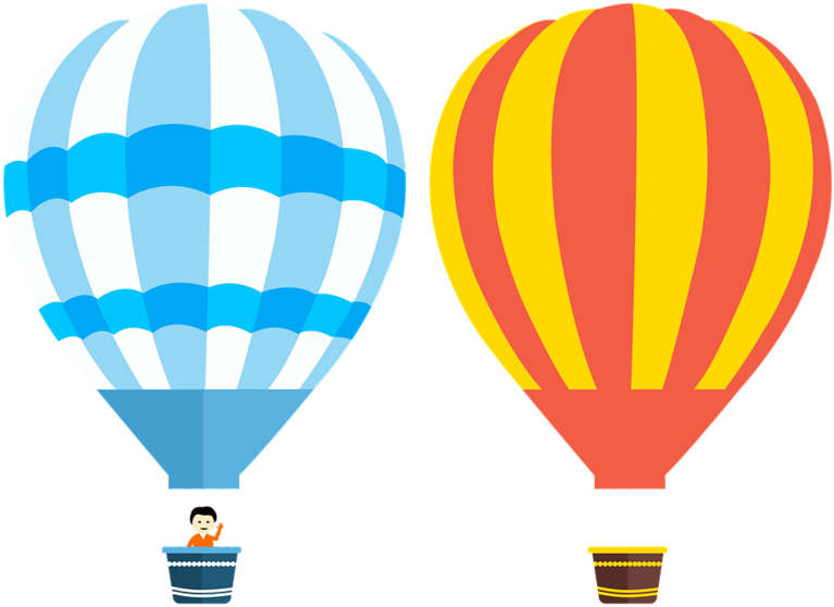 Balon Udara Panas, Balon, Bal - Hot Air Balloon Vector Png (800x587), Png Download