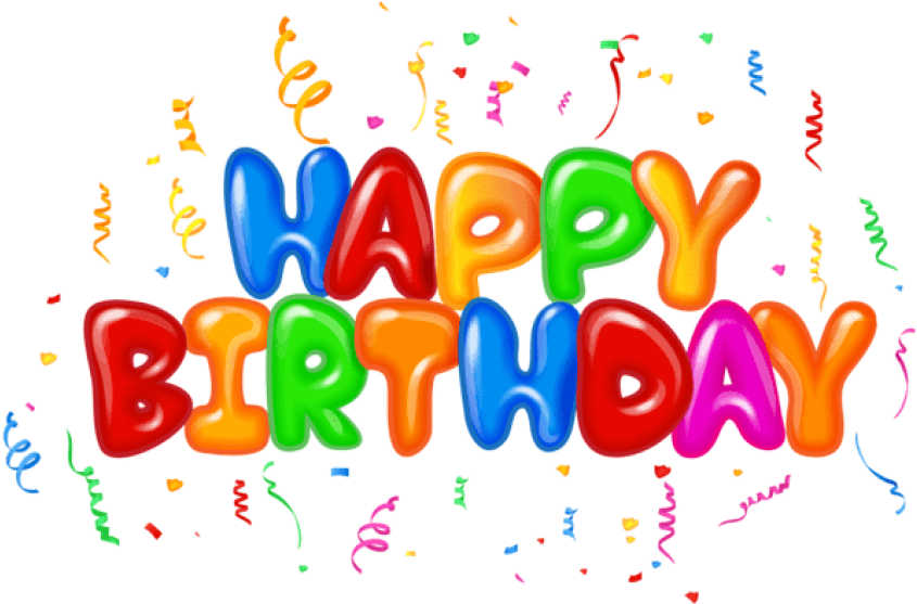 Free Png Download Happy Birthday Text Decor Png Images - Happy Birthday Text Png (850x563), Png Download