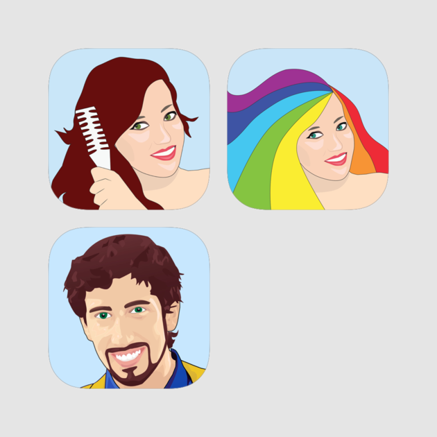 Hairstyle Pro Bundle For Men And Women 4 - Hairstyle (630x630), Png Download