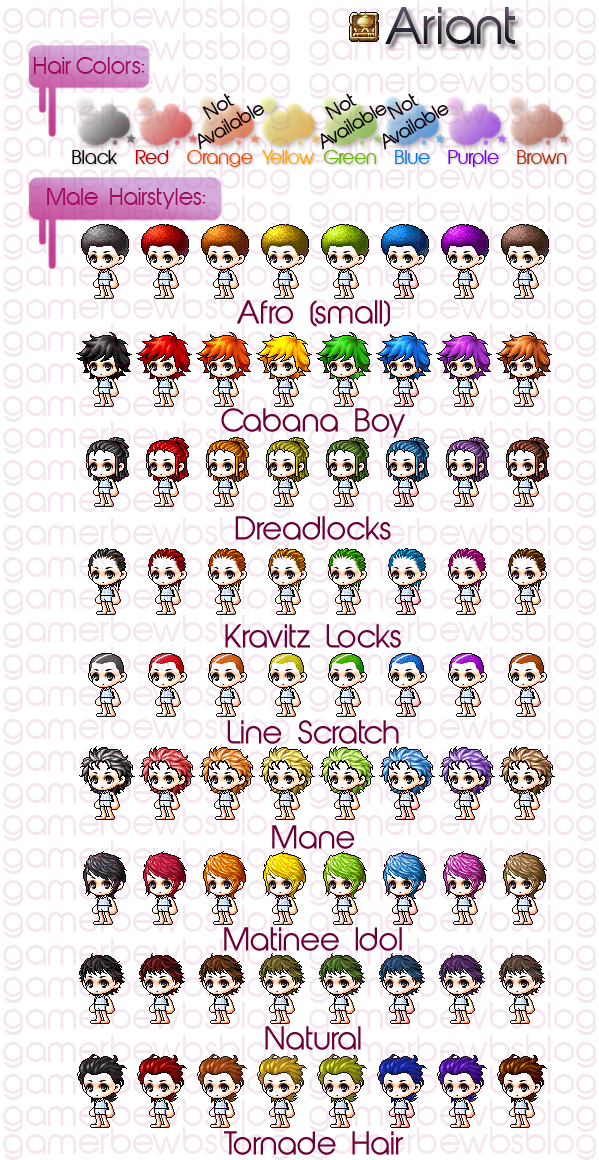 [vip2] Ariant, Afro , Cabana Boy, Dreadlocks, Kravitz - Maplestory Hairstyles Male (599x1160), Png Download