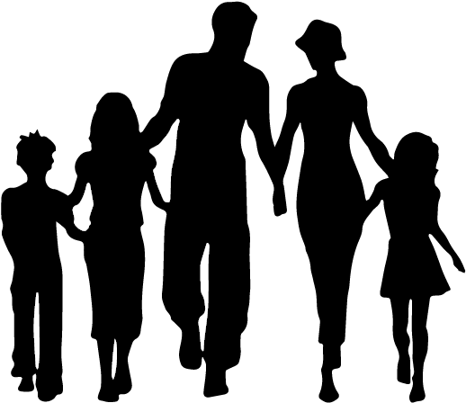 Kids 'n Adults Hair Salon 1055a Raritan Road, Clark, - Family Of Five Clip Art (612x792), Png Download