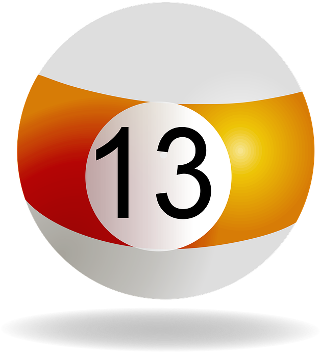Bola De Billar 13 (694x720), Png Download