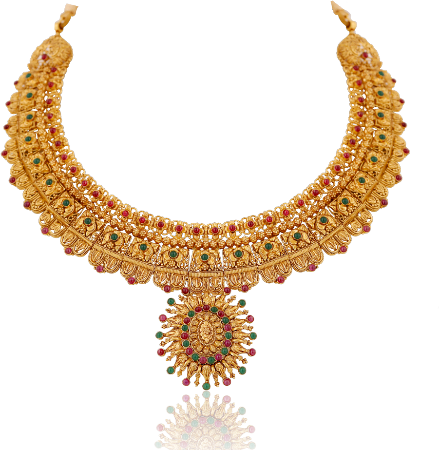 Regal Ruby Emerald Necklace - Necklace (1000x1000), Png Download