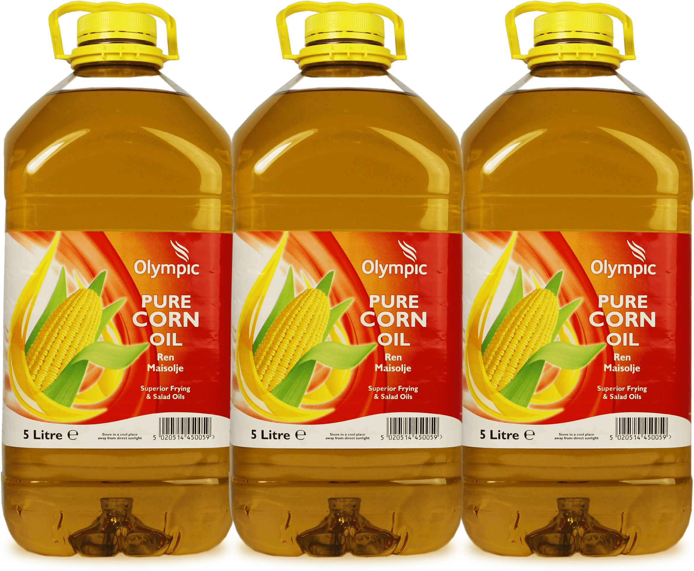 Olympic Corn Oil Bottle - Plastic Bottle (2529x2000), Png Download