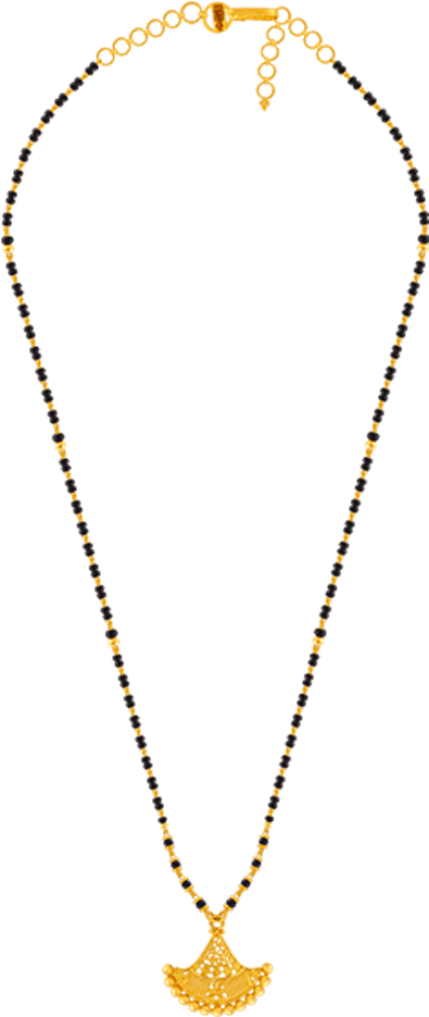 22k Yellow Gold Mangalsutra - Necklace (1000x1000), Png Download
