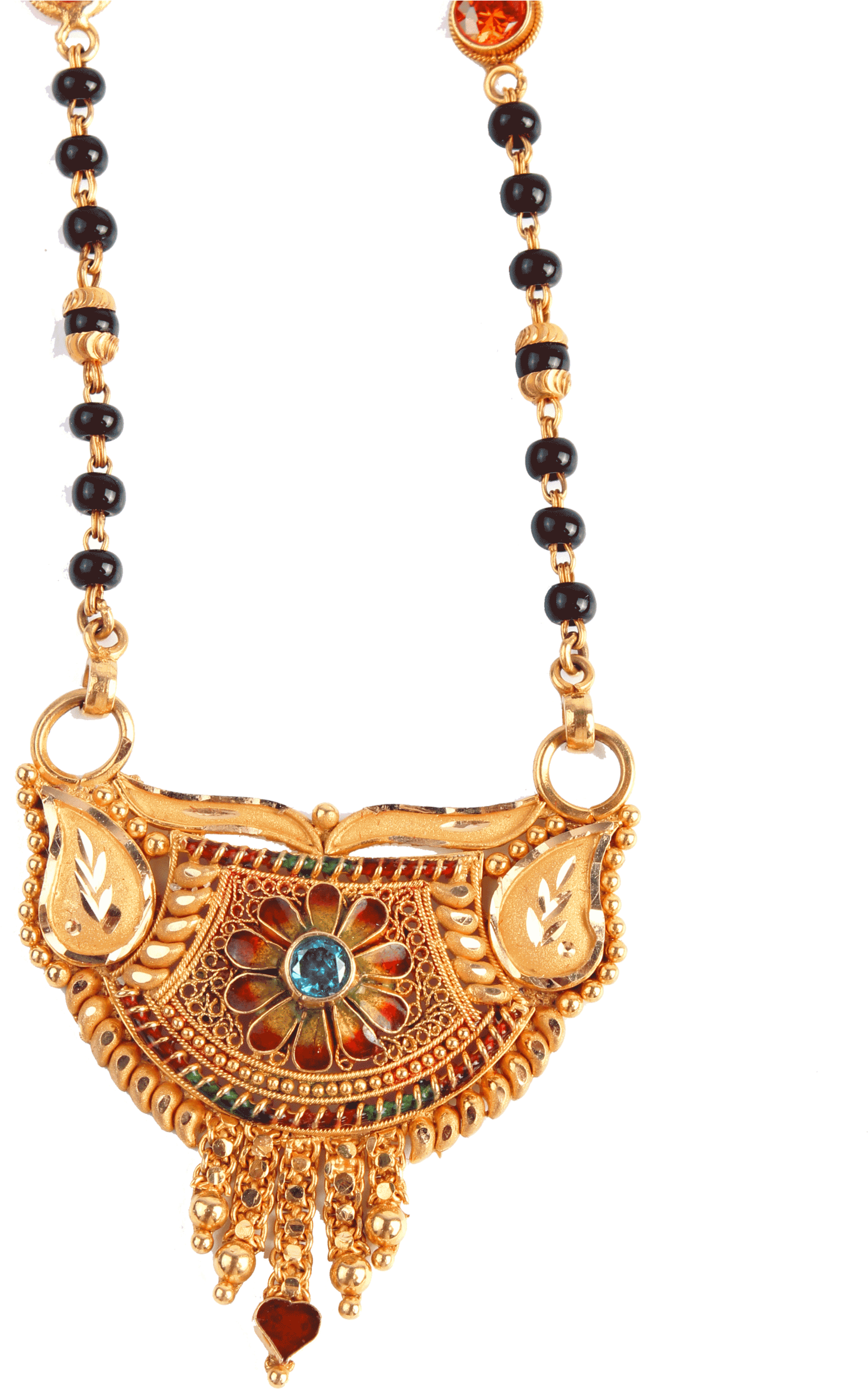 Mangalsutra - Lakshmi Pendant (3000x2602), Png Download