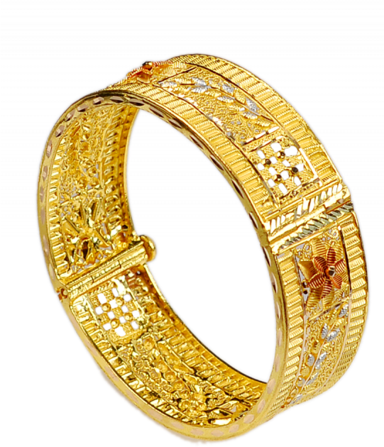 2 Pavan Gold Bangle (540x658), Png Download