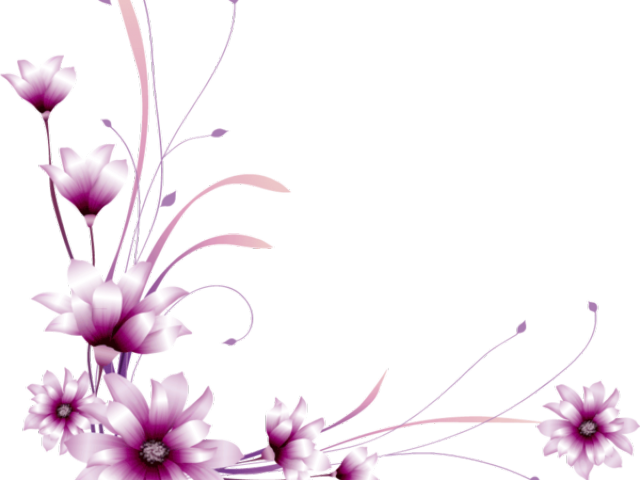 Free Border Designs For A4 Size Paper Flowers - Flower Border Design For A4 Size Paper (640x480), Png Download