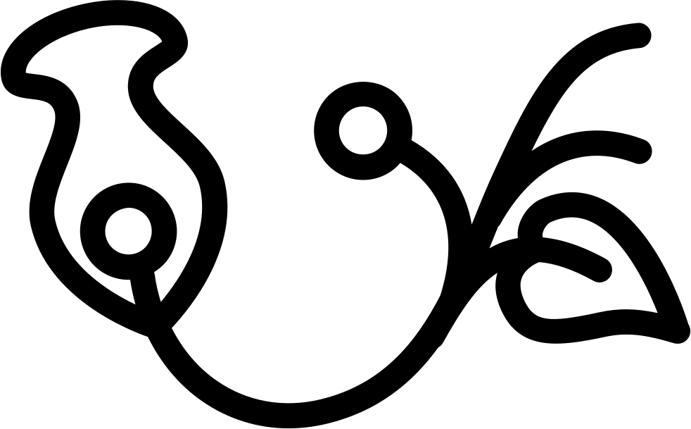 One Flower Floral Design Comments - Vector Flower Icon Png (982x609), Png Download