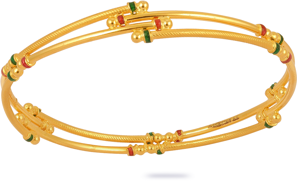 Jos Alukkas Gold Bangle Bvznqs - Bangle (1250x1097), Png Download