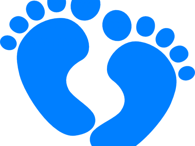 Bones Clipart Baby - Cute Baby Feet Clip Art (640x480), Png Download