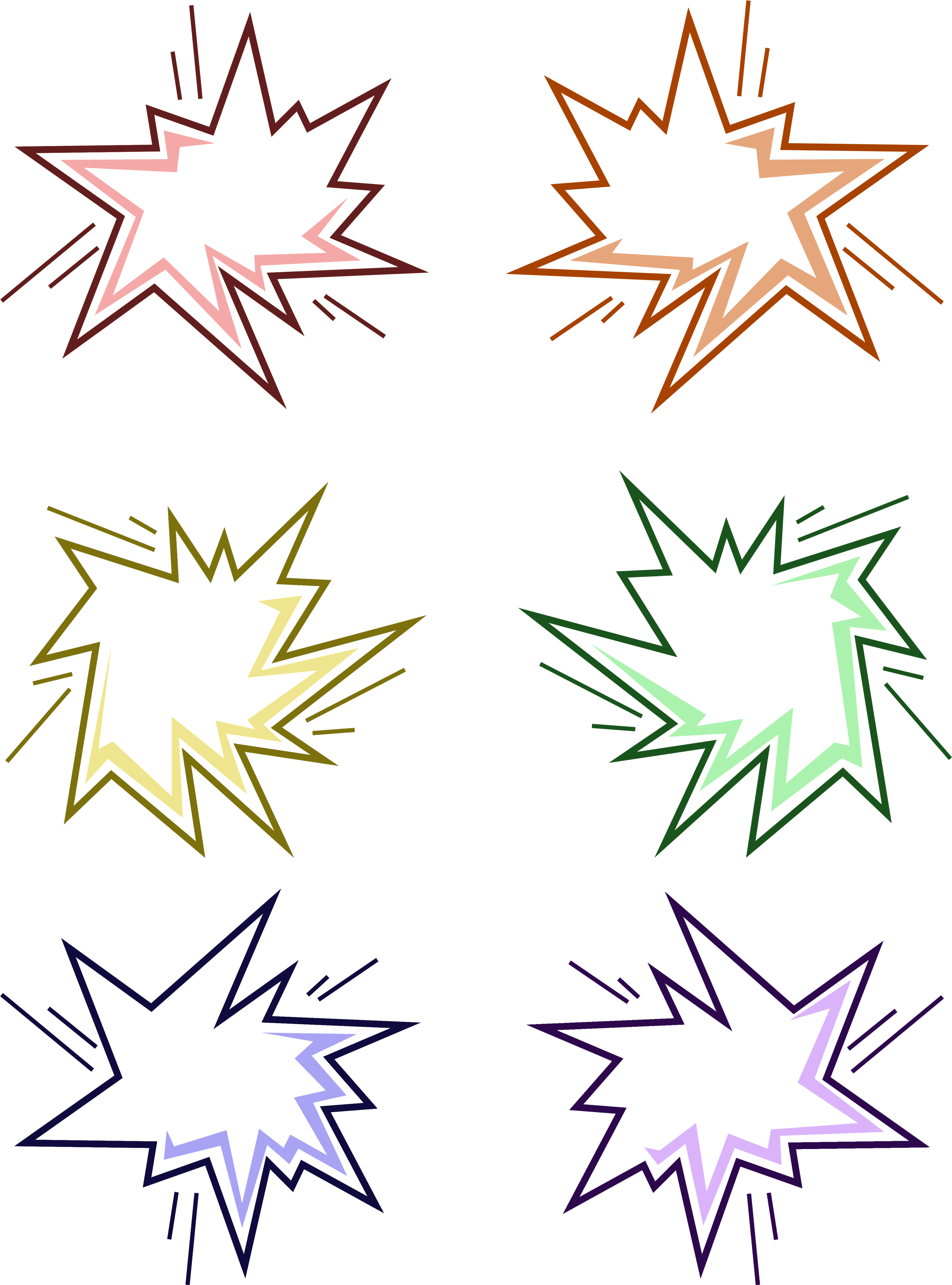 Explosion Dialogue Dessin Animé Mignon Png Et Psd - Illustration (3072x4107), Png Download