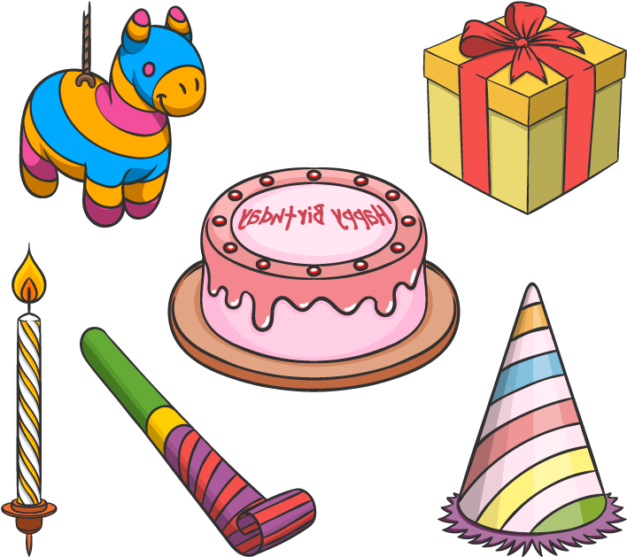 Gift Items For Birthday Bqdd Birthday T Clip Art Vector (800x800), Png Download