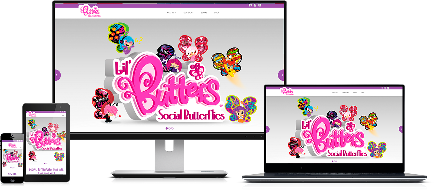 Lilbutters Homepage Montage V2b - Led-backlit Lcd Display (1400x750), Png Download