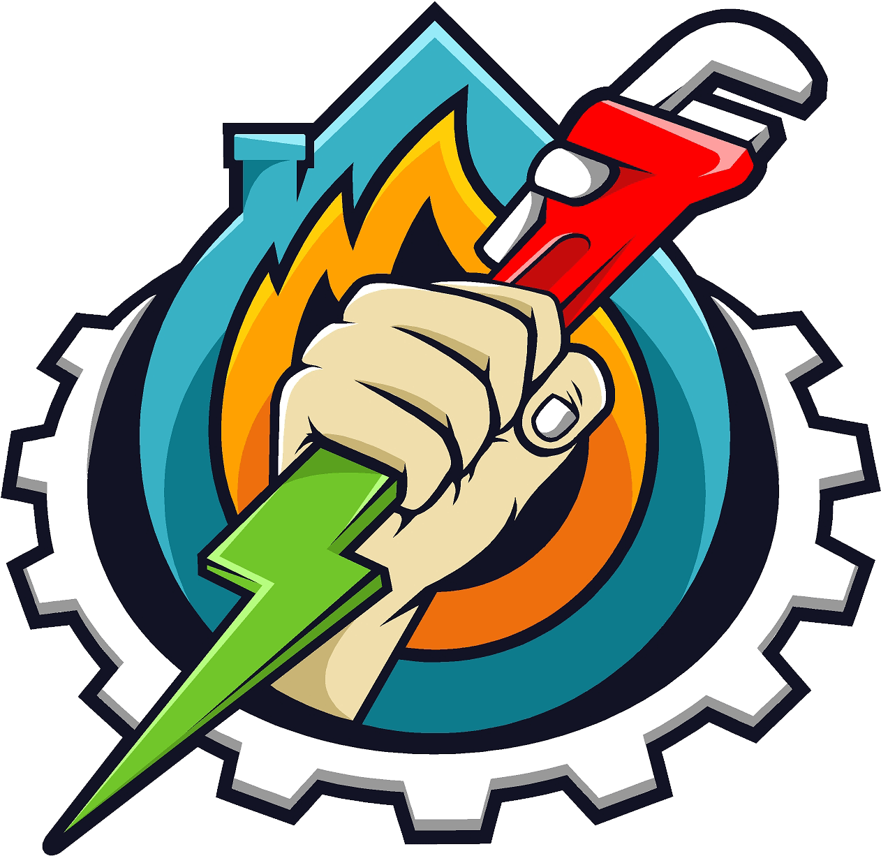 Dream Team Plumbing Electric Heating Cooling (1300x1300), Png Download