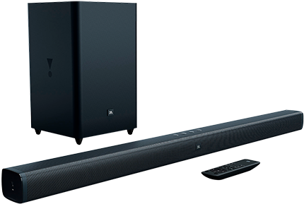 Image For Jbl Bluetooth 300w Sound Bar With Sub - Jbl 2.1 Sound Bar With Wireless Subwoofer Remote (519x804), Png Download