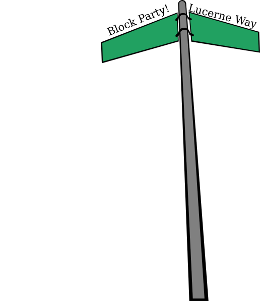 Street Sign Clip Art (516x597), Png Download