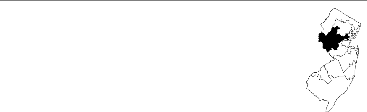 New Jersey District - Beige (1240x500), Png Download