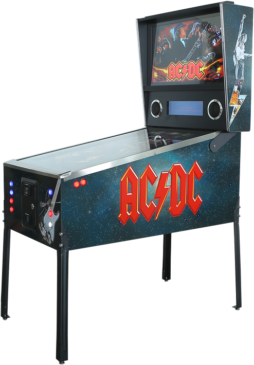 Acdc Virtual Pinball Machine Hire - Pinball (650x768), Png Download